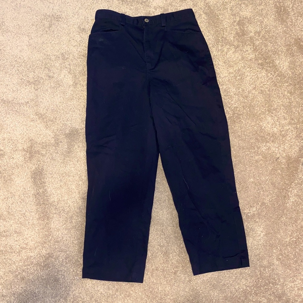 Liz Claiborne black/navy ankle pants size 4